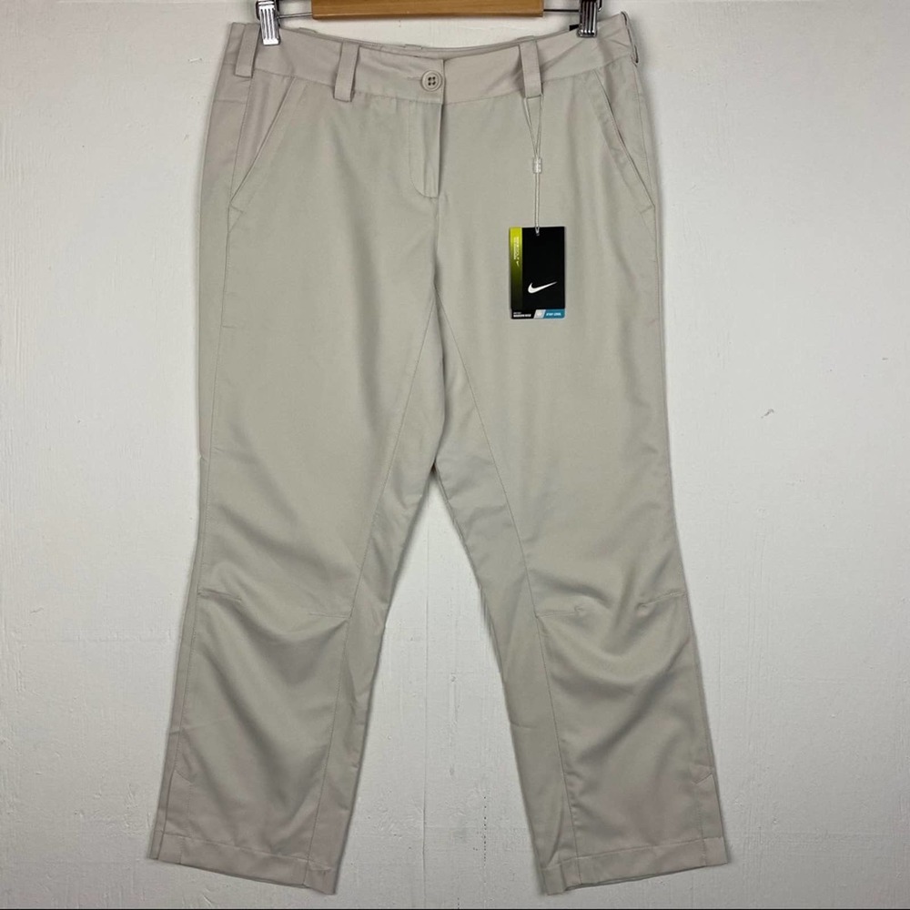 Nike Golf Dri Fit Cream Capri Pants Size 6 Tall